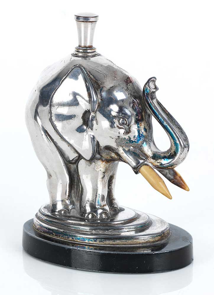 An Art Deco novelty electoplated table lighter 1930s