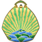 Sunburst pattern watch